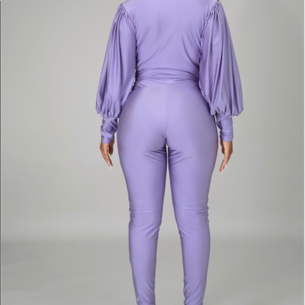 Deep V Pant Set